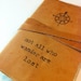 leather journal handprinted custom for you comp/not all
