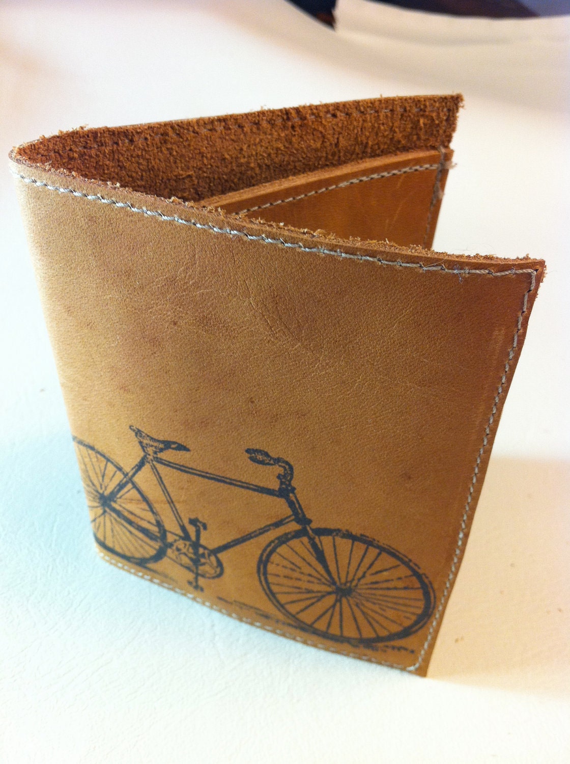 leather billfold wallet men with card slots custom for you bike