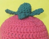 Red Tomato Hat for Newborn Baby