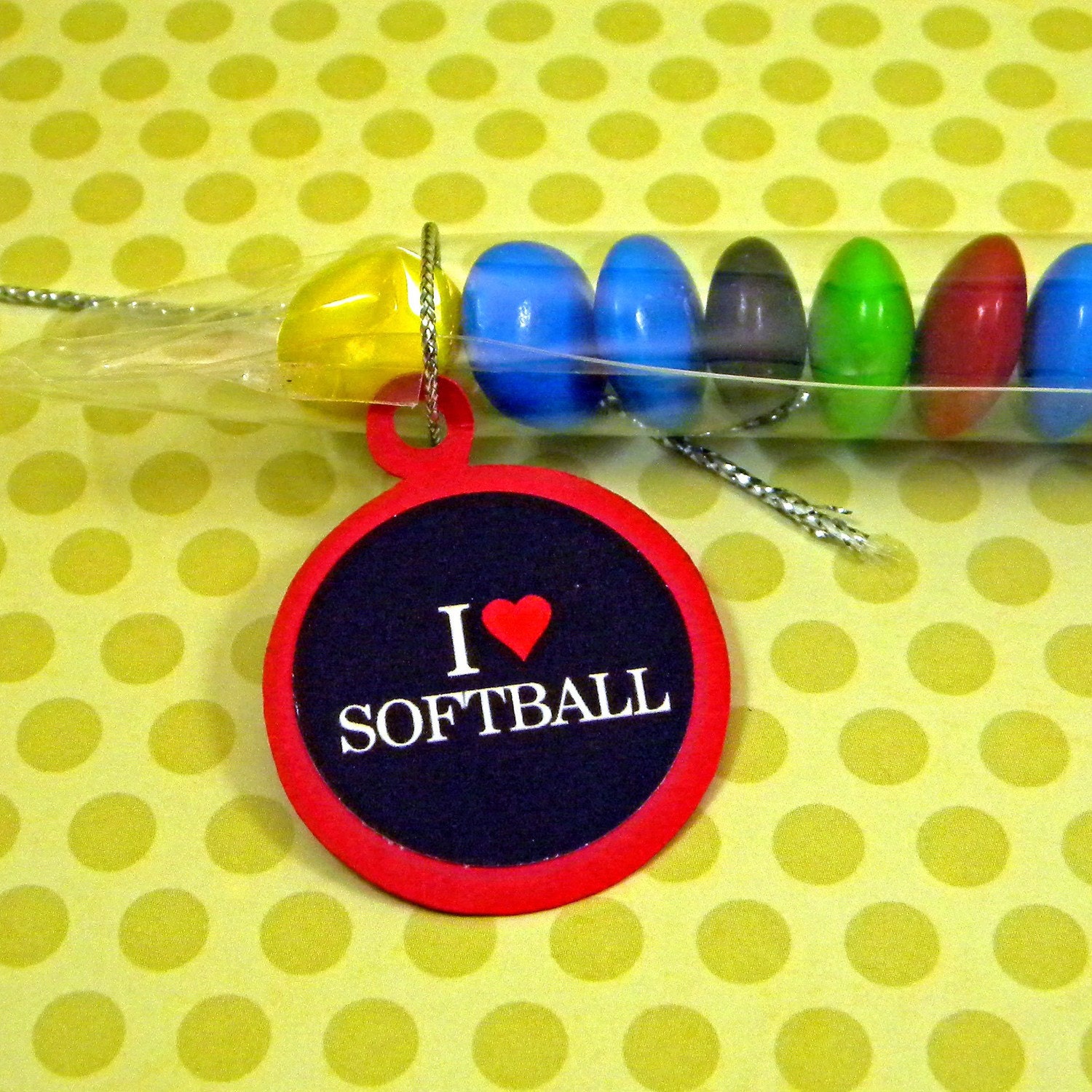Softball Candy Treat Bag Favors Set of 12 - I Heart Il_570xn