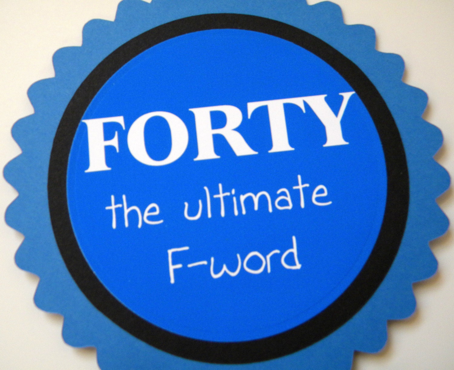 40th Birthday Cake Topper - Forty the Ultimate F Word, Cake Decoration Il_570xn