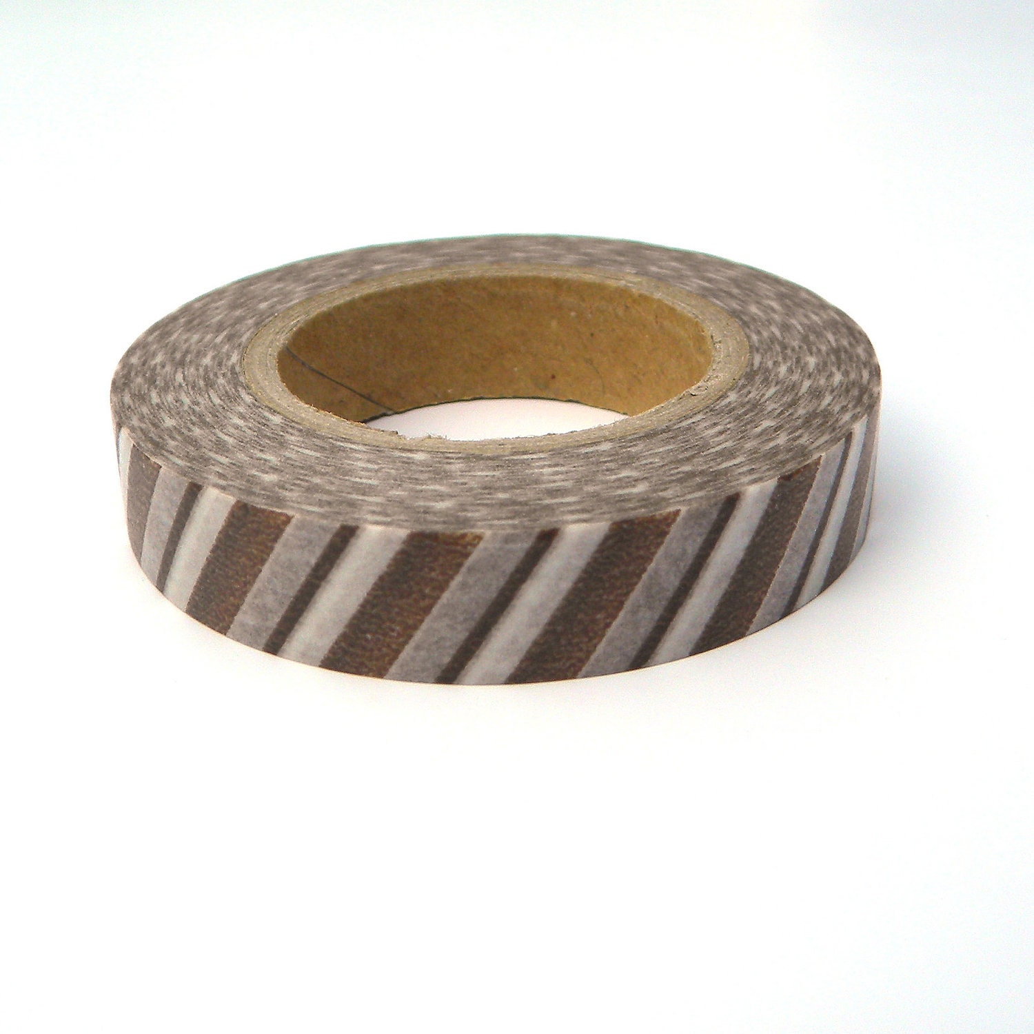 Japanese Washi Brown Diagonal Stripes, Masking Tape, Gift, Scrapaholic Collection Il_570xn