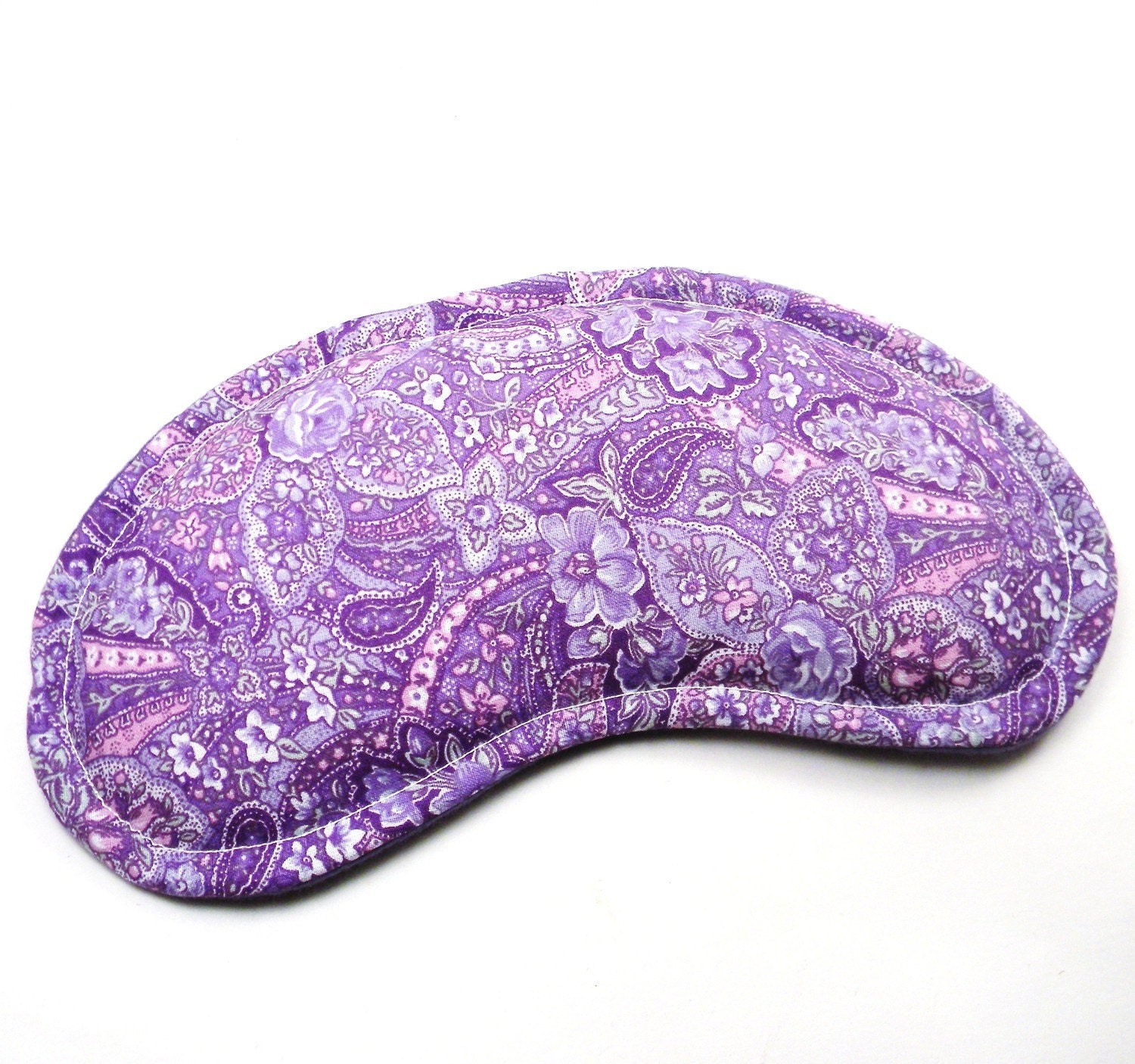 Eye Pillow Therapy Pack, flaxseed rice, purple paisley