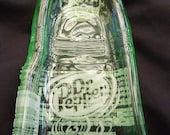 Dr. Pepper Upcycled bottle - spoon rest, candy dish, jewelry tray, ashtray - use your imagination