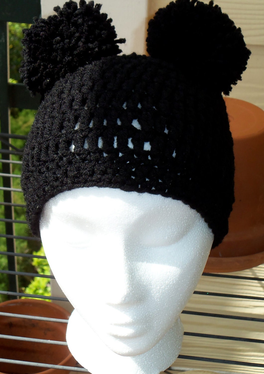 Top Knot Beanie - Small/Average