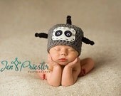 Robot Hat, Newborn Baby Hat, Photography Prop