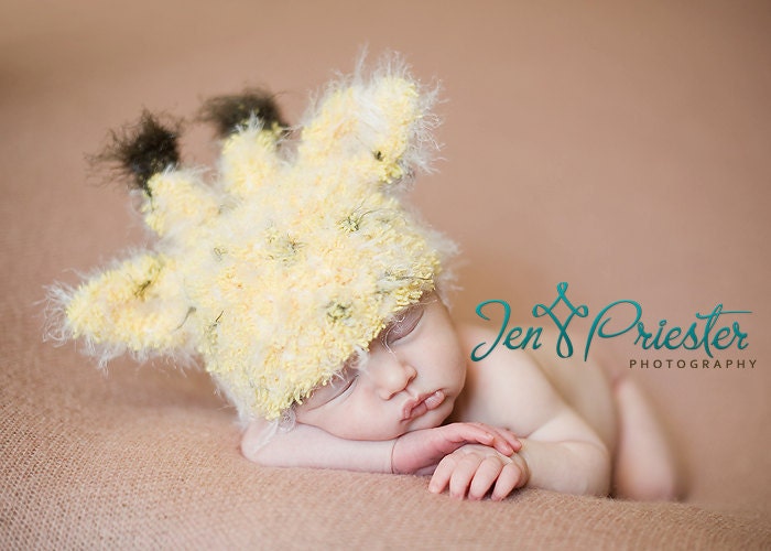 Giraffe Newborn Baby Hat