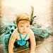 Beautiful Girl Tutu Dress, Photo Prop, in Beautiful Turquoise and Black