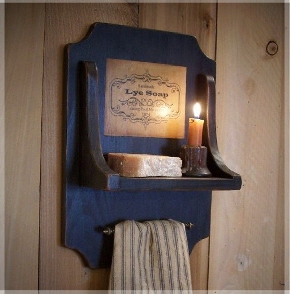 Last One / Colonial Soap and Towel Holder for the Bath by Sawdusty