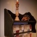 Vintage Wooden Towel Shelf or Quilt Rack / Farmhouse Cottage Charm / Kitchen / Bathroom / Bedroom / Color Choice
