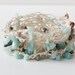 Beach Bracelet, Necklace, Summer Stackable Bracelet, Boho Wrap Bracelet, Turquoise Chips Crochet