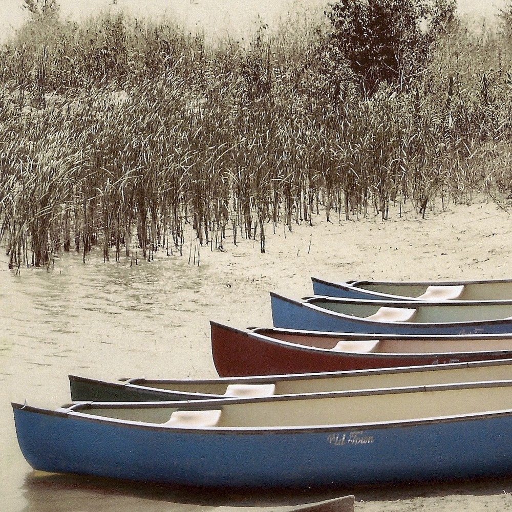 Canoes at Maumee Bay