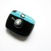 Diana Camera brooch miniature - handpainted air dried clay