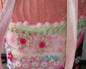 Pink Shabby Chic Crazy Patch Tote