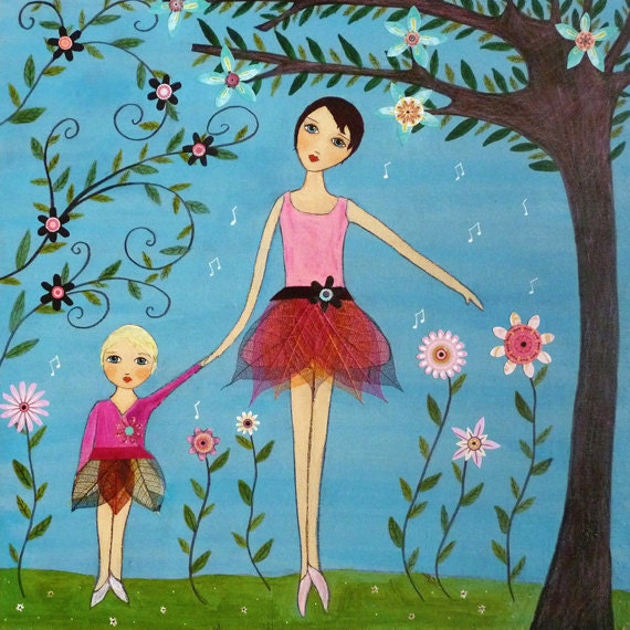 Mother and Daughter Art Print - Melody