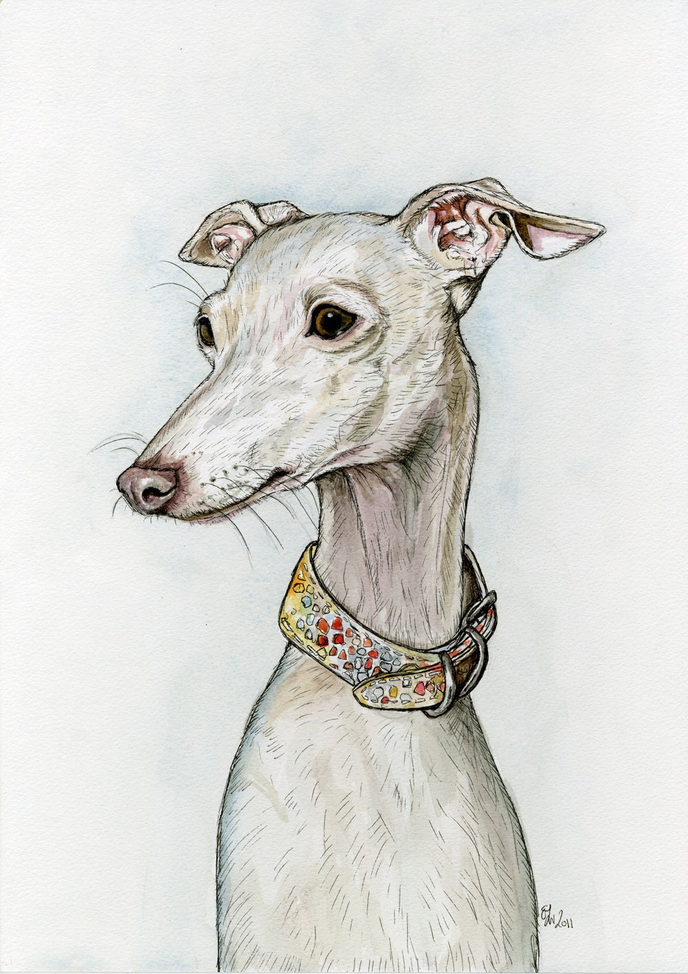 A matter of time - Italian Greyhound Dog Print