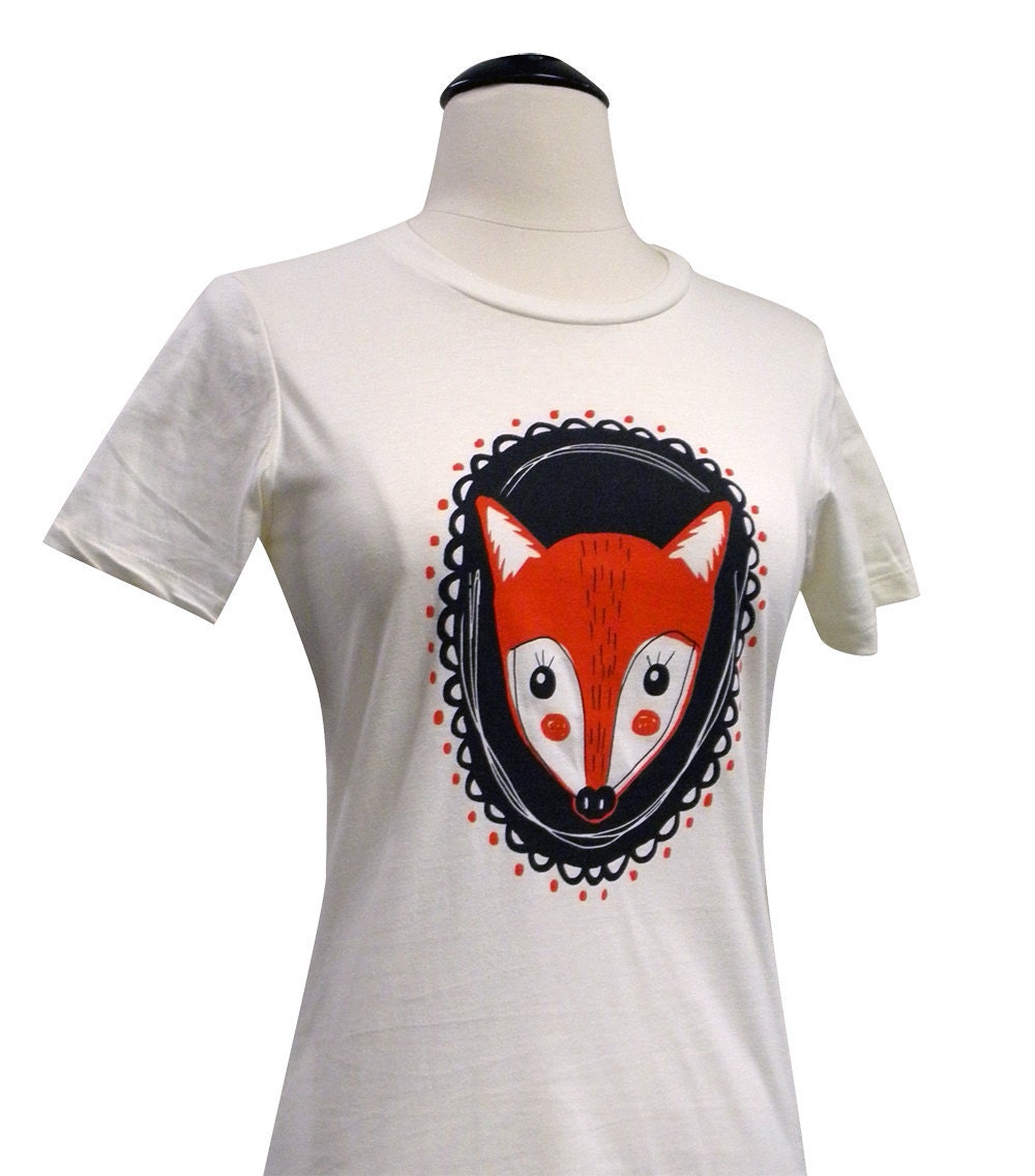 FOX Shirt - Red Fox Cameo Ladies Shirt - Available in sizes S, M, L, XL