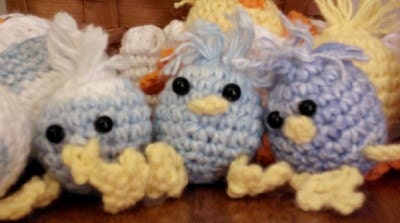 Baby Chick with Egg Crochet Cotton Easter