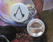 Assassin's Creed Assassin Glyph symbol video game Anime Character Pin Button / Badge 1 1/4 Inch