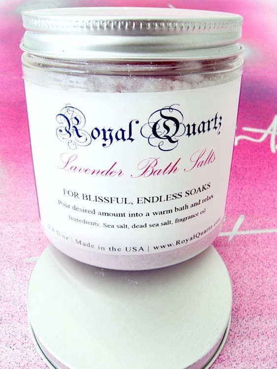 Lavender Bath Salts - For Blissful, Endless Soaks - Royal Quartz