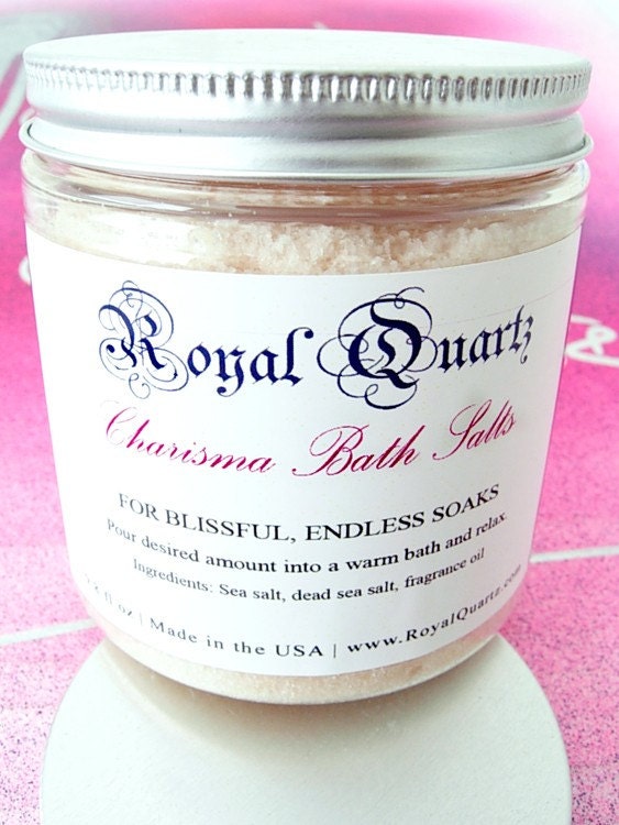 Charisma Bath Salts - Uplifting citrus scent, a great soak - Royal Quartz