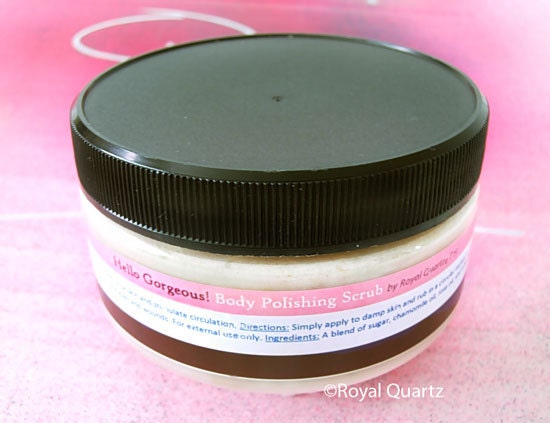 Foaming Body Scrub. Hello Gorgeous Body Polishing Scrub . Royal Quartz