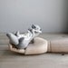 river otter gathering flowers / soft sculpture animal