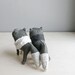 RESERVED / foxes in love / soft sculpture animals