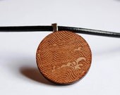 Big Wave Wooden Necklace - for guys & girls