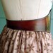 The MUSE Tooled Leather Wide Mahogany Violin F-holes Belt