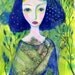 The Love of Nature. Art print from my mixed media painting.
