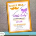 Gender Reveal Invitation - Little Man or Little Lady
