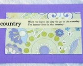 Country Handmade Postcard