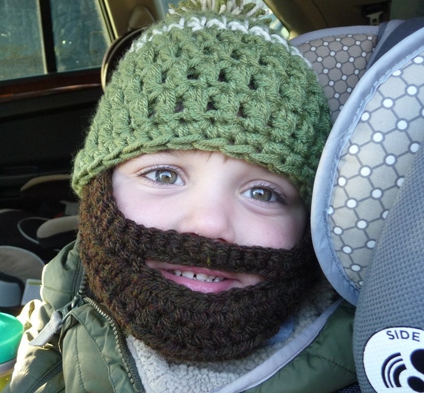 Ready to Ship Child Beard Hat