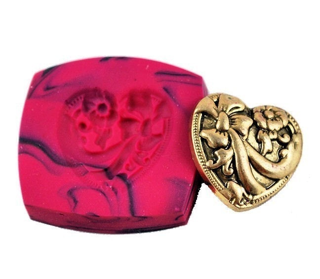 Polymer Clay Mold  for PMC, Polymer Clay and Clay - Floral Heart - Includes How-To Instructions