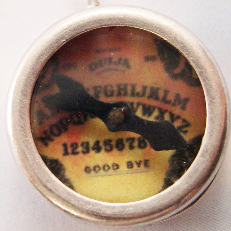 Working Ouija Board Mini Compass Necklace- The Spirits Will Guide YOU - Sterling Chain