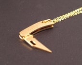 REAL Working Golden Tiny Folding Knife Necklace - YOU Are Sooo Sharp