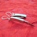 REAL Working Sharp Tiny Folding Knife Earrings