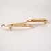 REAL Working Sharp Tiny Folding Knife Earrings - GOLDEN