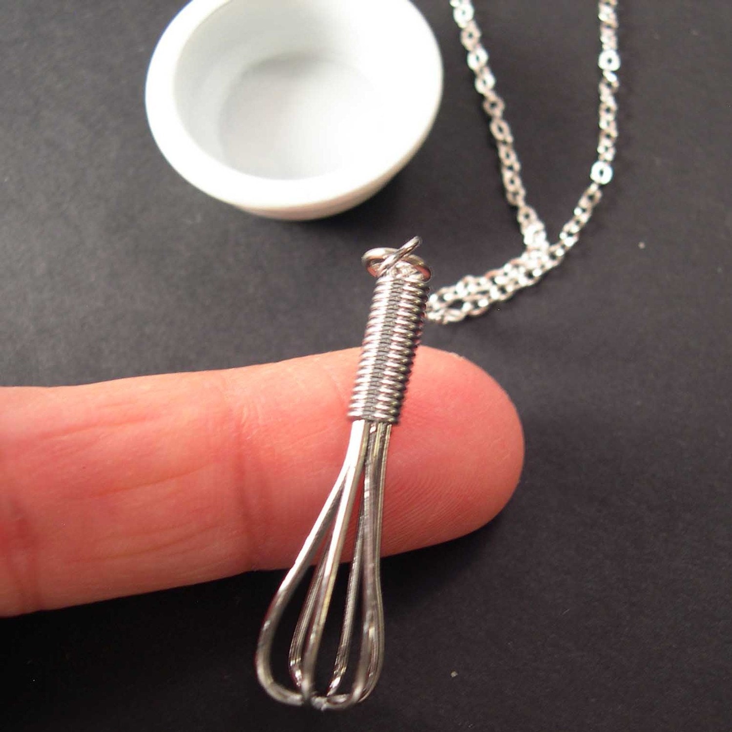 Mini Working Wire Whisk Necklace - Let Me Whisk YOU Away