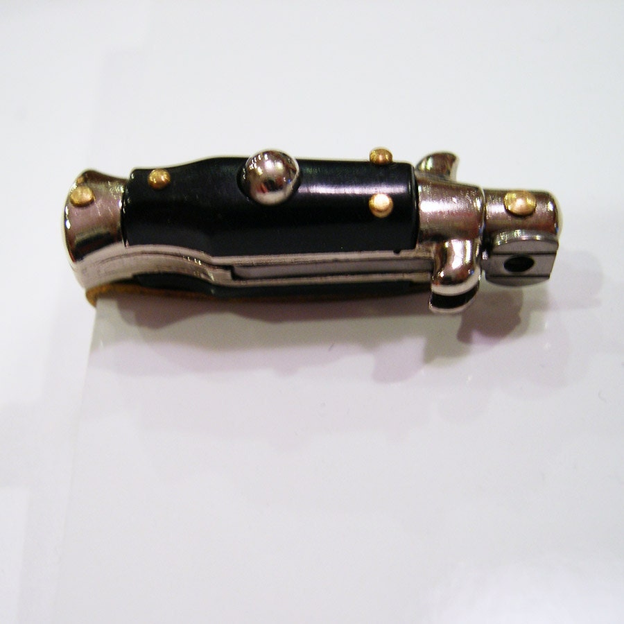 REAL Working Mini Switchblade Knife Tie Clip- YOU Are Soooo Dangerous