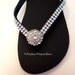 Rhinestone Bling Flip Flops Womens Prom Wedding Bridal Bridesmaid Prom Beach Crystal Embellishment
