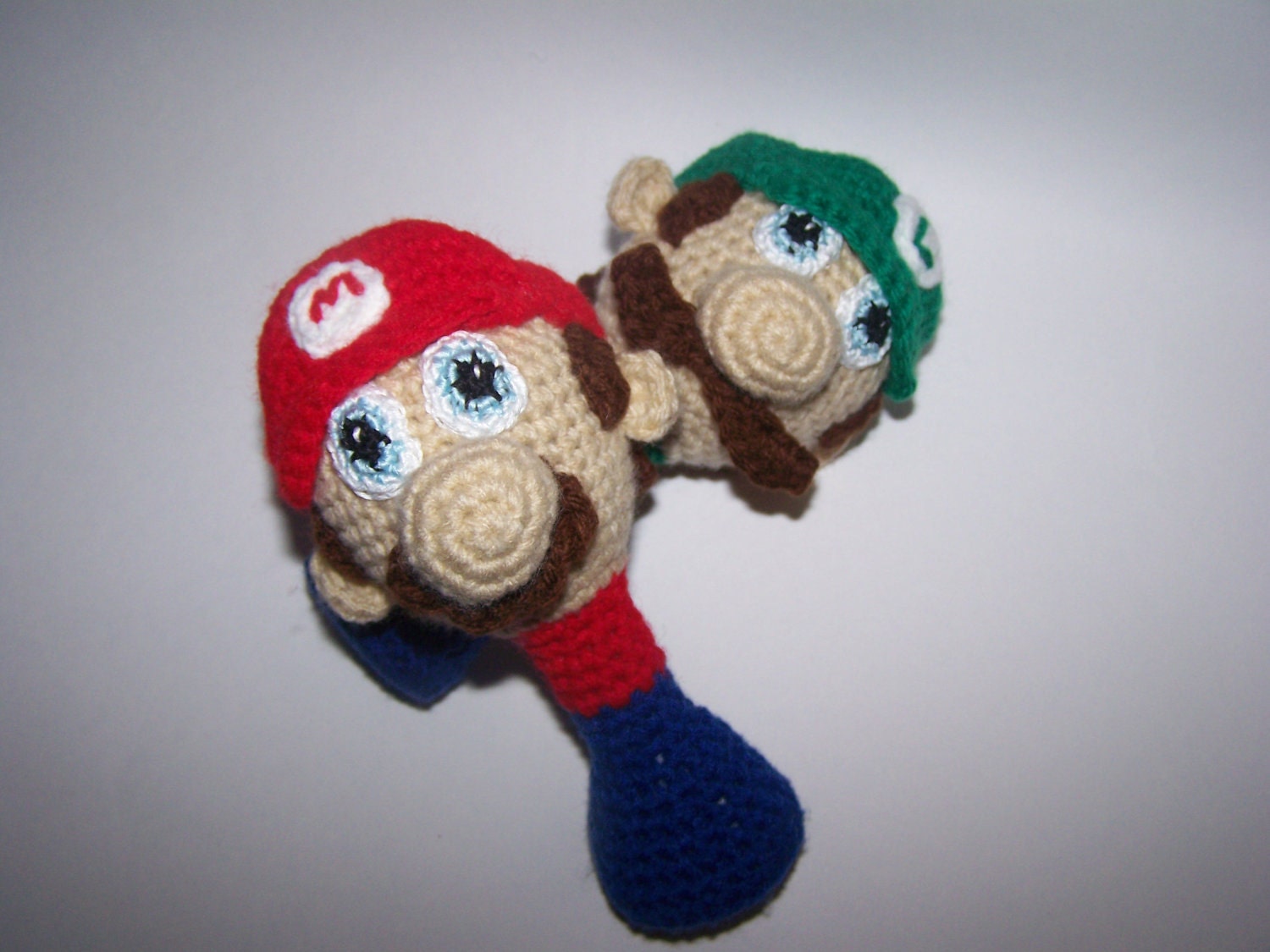 Mario and Luigi Baby Rattles