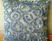Sizzzle - Euro Sham Covers - 26x26 Inches Euro Sham Pillow Cover with Ribbon Embroidery