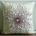 Decorative Throw Pillow Covers Couch Pillows 16 Inch Silk Pillow Cover Accent Pillow Mother Of Pearl Bead Embroidered Moon Glow Home Living