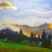 Valley Storm 5 original abstract landscape oil painting