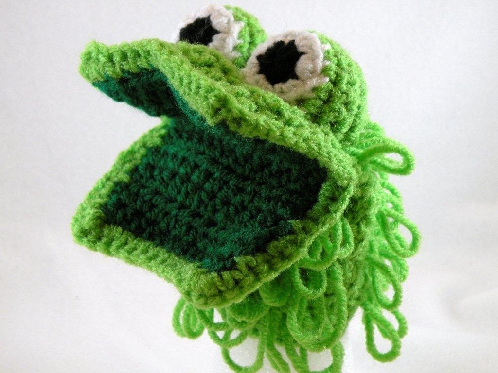 Little Kids Green Monster Child Size Hand Puppet