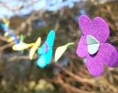 Springtime Flower Garland - A Colourful Felt Decoration