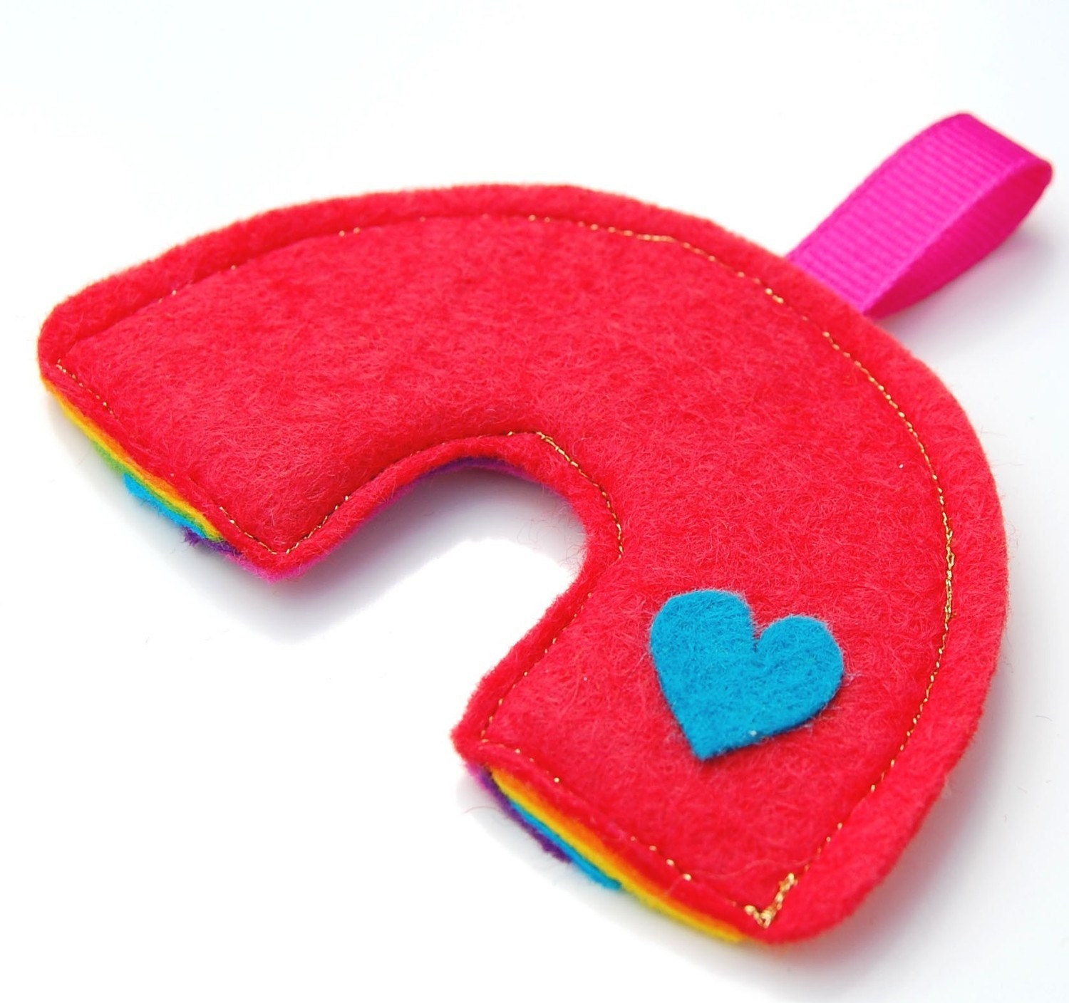 Just Hanging Around Rainbow - Funky Felt Decoration