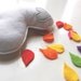 Rainbow Raindrops Cloud Mobile - A Funky Felt Wall Decoration from Clara Luna